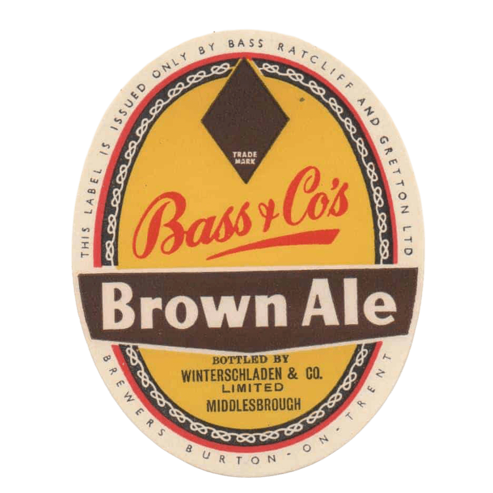 Bass & Co Brown Ale label
